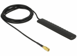 Delock&nbsp;DAB+&nbsp;DVB-T2&nbsp;Antenna&nbsp;SMB&nbsp;Plug&nbsp;20&nbsp;dBi&nbsp;active&nbsp;omnidirectional&nbsp;black&nbsp;adhesive&nbsp;mounting