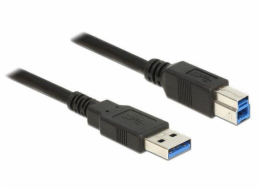 Delock Kabel USB 3.0 Typ-A samec > USB 3.0 Typ-B samec 3,0 m černý