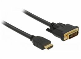 Delock Kabel HDMI na DVI 24+1 obousměrný 2 m
