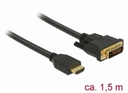 Delock Kabel HDMI na DVI 24+1 obousměrný 1,5 m