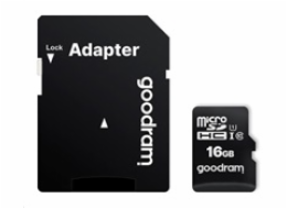 GOODRAM MicroSDHC karta 16GB M1AA, UHS-I Class 10, U1 + adaptér