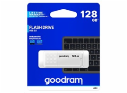 GOODRAM Flash Disk 128GB UME2, USB 2.0, bílá