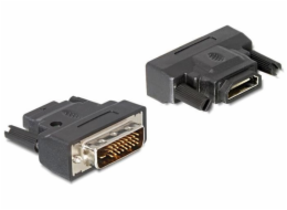 Delock adaptér DVI 24+1 samec > HDMI samice s LED 