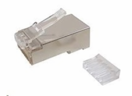 Konektor Solarix KRJ45/6SH RJ 45 FTP 8p8c, Cat 6, licna, skládaný