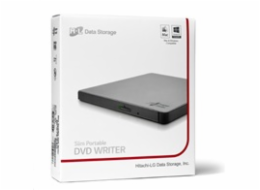 HITACHI LG - externí mechanika DVD-W/CD-RW/DVD±R/±RW/RAM GP57ES40, Slim, Silver, box+SW