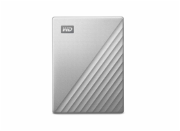 WD My Passport Ultra WDBC3C0020BSL - Pevný disk - šifrovaný - 2 TB - externí (přenosný) - USB 3.0 (USB-C konektor) - AES 256 bitů - stříbrná