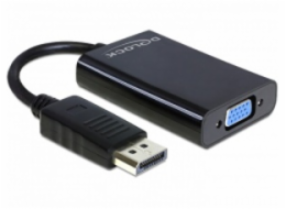 Adapter AV Delock DisplayPort - D-Sub (VGA) + Jack 3.5mm czarny (65439)