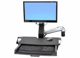 Ergotron StyleView - Montážní sada (opěrka zápěstí, montážní kolejnice, vysouvací podložka pod myš, výškově nastavitelný držák, držák čtečky čárových kódů a myši, kombinované rameno, pracovní plocha s