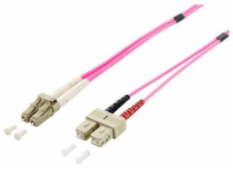 Vybavit LC Fiber Optic Patchcord - SC Multimode Duplex OM4, 1M (255531)