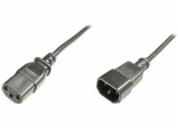 Digitus Prodlužovací napájecí kabel, C14 - C13 M / F, 5,0 m, H05VV-F3G 1,0qmm, sw