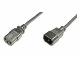 Digitus Prodlužovací napájecí kabel, C14 - C13 M / F, 1,8 m, H05VV-F3G 0,75qmm, bl