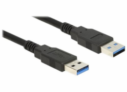 Delock Kabel USB 3.0 Typ-A samec > USB 3.0 Typ-A samec 5,0 m černý