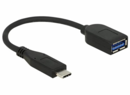 USB adaptér Digitus USB 3.1 C/A, 0,1 m, černý (65684)