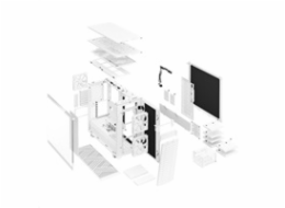 Fractal Design Define 7 White TG Clear Tint