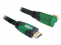 Delock Kabel High Speed HDMI s Ethernetem – HDMI A samec > HDMI A samec pravoúhlý 3 m