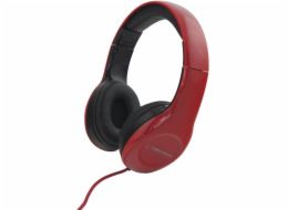 Esperanza EH138R SOUL Stereo sluchátka, 3m, červená