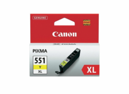 Canon CARTRIDGE CLI-551Y XL žlutá pro Pixma iP, Pixma iX, Pixma MG a Pixma MX 6850, 725x, 925, 8750 (695 str.)