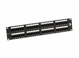 Solarix SX48-6-UTP-BK 19" Patch panel Solarix 48 x RJ45 CAT6 UTP černý