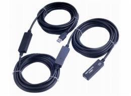 PremiumCord USB 3.0 repeater a prodlužovací kabel A/M-A/F 20m