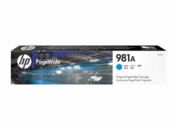HP 981A Cyan Original PageWide Cartridge (6,000 pages)