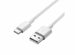 PremiumCord Kabel USB 3.1 C/M - USB 2.0 A/M, rychlé nabíjení proudem 3A, 50cm, bílá