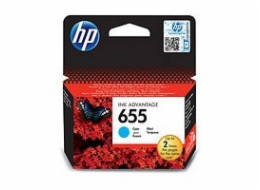 HP 655 Cyan Ink Cart, CZ110AE (600 pages)