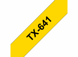 BROTHER TX641 Blue On Yellow Tape (18mm)