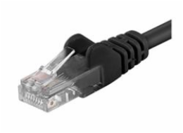 Patch kabel UTP Cat 6, 0,5m - černý