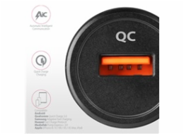 AXAGON PWC-QC5, QUICK a SMART nabíječka do auta, 2x port QC3.0/AFC/FCP + 5V-2.6A, 31.5W