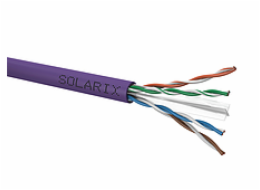 Instalační kabel Solarix CAT6 UTP LSOH Dca-s2,d2,a1 500m/cívka SXKD-6-UTP-LSOH