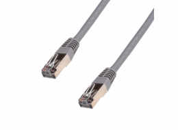 DATACOM Patchkabel 10m,FTP,Cat5e , RJ45, šedý