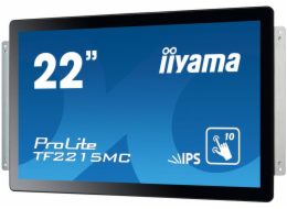 22" iiyama TF2215MC-B2: IPS, FullHD, capacitive, 10P, 350cd/m2, VGA, DP, HDMi, černý