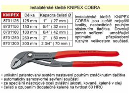 Knipex Siko kleště Cobra 180 mm 8701180