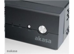 AKASA case Crypto VESA, MiniITX, černá + 80W AC adaptér