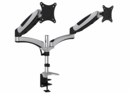 Digitus VESA dvojitý svorkový stolní stojan, 69cm (27") plně flexibilní, 8kg