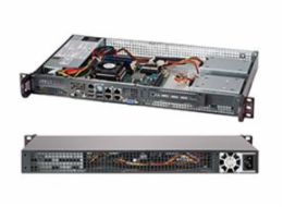 SUPERMICRO mini1U chassis, 1x 3,5" fixed HDD (nebo s MCP-220-00044-0N 2x2,5"), 200W (Gold) (Front panel)