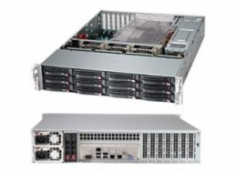 SUPERMICRO CSE-826BE1C-R920LPB SUPERMICRO 2U chassis 12x 3,5" HS SAS/SATA (12G Expander 1x SFF 8643) + volitelný 2x 2,5", 2x920W (80PLUS Platinum)