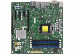 SUPERMICRO MB 1xLGA1151 (Core 8th gen/ 95W), Q370,4xDDR4,6xSATA3,M.2,4xPCIe 3.0 (x16, x1,2 x4),HDMI,DP,DVI,Audio,2x LAN