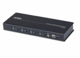 ATEN 4-port KM USB, audio, pouze klávesnice a myš