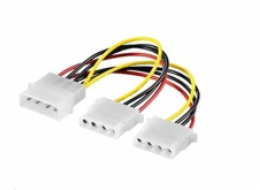 PREMIUMCORD Kabel napájecí HDD 5,25"-2x5,25" (molex)