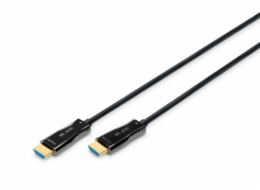 Digitus Připojovací kabel HDMI AOC s hybridním vláknem, typ A M/M, 20 m, UHD 4K@60 Hz, CE, zlatá, bl