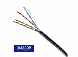 DATACOM OUTDOOR UTP drát CAT5E PE, venkovní, Fca 100m černý