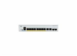 Catalyst C1000-8FP-2G-L, 8x 10/100/1000 Ethernet PoE+ ports and 120W PoE budget, 2x 1G SFP and RJ-45