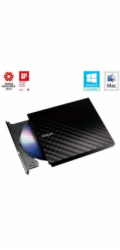 ASUS DVD Writer SDRW-08D2S-U LITE/BLACK, External Slim DVD-RW, black, USB