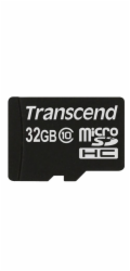 TRANSCEND Micro SDHC Class 10 32GB (bez adaptéru)