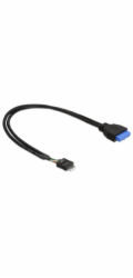 DeLock adaptér USB 3.0 19-pin samice na USB 2.0 8-pin samec