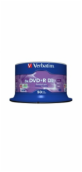 VERBATIM DVD+R(50-pack)/Double Layer/Spindle/ 8X 8.5GB Matt Silver