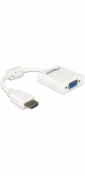 Delock&nbsp;-&nbsp;Video&nbsp;adaptér&nbsp;-&nbsp;HDMI&nbsp;s&nbsp;piny&nbsp;(male)&nbsp;do&nbsp;HD-15&nbsp;(VGA)&nbsp;se&nbsp;zdířkami&nbsp;(female)&nbsp;-&nbsp;bílá