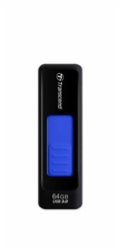 TRANSCEND Flash Disk 64GB JetFlash®760, USB 3.0 (R:80/W:25 MB/s) černá/tmavě modrá