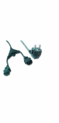GEMBIRD Kabel napájecí 230V 2m 2 zástrčky (Y rozdvojka)